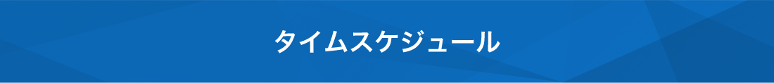 タイムスケジュール